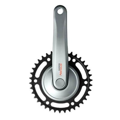 Pédalier Mono City Shimano 38D L170mm Nexus C6000 Alu Argent