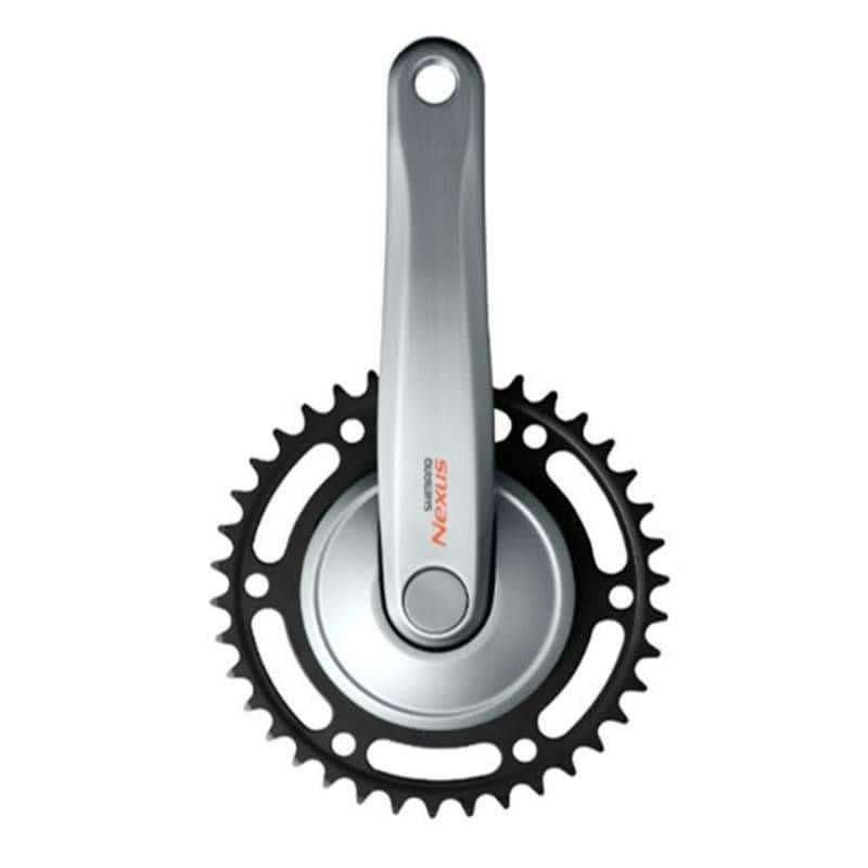 Pédalier Mono City Shimano 38D L170mm Nexus C6000 Alu Argent