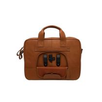 Sacoche Vélo Porte-Bagages NEWLOOXS Cuir Luko Cognac 10 L 42cm x 6cm x 30cm