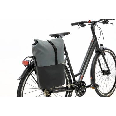 Sacoche Vélo Porte-Bagages NEWLOOXS Nyborg Gris Foncé/Noir 17 L 30cm x 17cm x 37cm