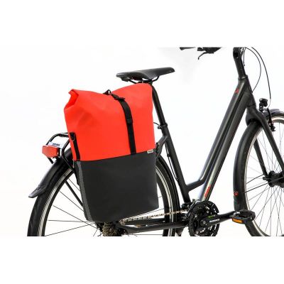 Sacoche Vélo Porte-Bagages NEWLOOXS Nyborg Rouge/Noir 17 L 30cm x 17cm x 37cm