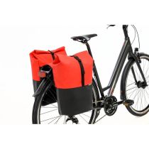 Sacoches Vélo Porte-Bagages à Pont NEWLOOXS Nyborg Rouge/Noir 34 L