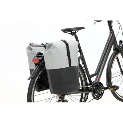 Sacoches Vélo Porte-Bagages à Pont NEWLOOXS Nyborg Gris Clair/Noir 34 L