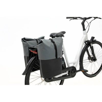 Sacoches Vélo Porte-Bagages à Pont NEWLOOXS Nyborg Gris Foncé/Noir MIK 34 L