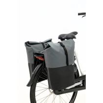 Sacoches Vélo Porte-Bagages à Pont NEWLOOXS Nyborg Gris Foncé/Noir MIK 34 L