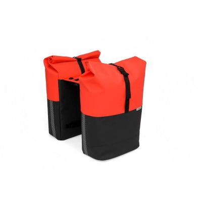 Sacoches Vélo Porte-Bagages à Pont NEWLOOXS Nyborg Rouge/Noir MIK 34 L