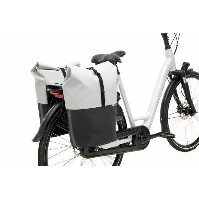 Sacoches Vélo Porte-Bagages à Pont NEWLOOXS Nyborg Gris Clair/Noir MIK 34 L