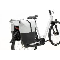Sacoches Vélo Porte-Bagages à Pont NEWLOOXS Nyborg Gris Clair/Noir MIK 34 L