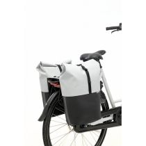 Sacoches Vélo Porte-Bagages à Pont NEWLOOXS Nyborg Gris Clair/Noir MIK 34 L