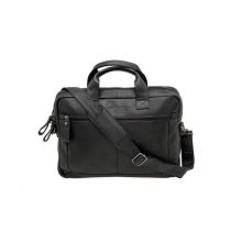 Sacoche Vélo Porte-Bagages NEWLOOXS Cuir Luko Noir 10 L 42cm x 6cm x 30cm