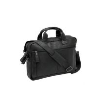 Sacoche Vélo Porte-Bagages NEWLOOXS Cuir Luko Noir 10 L 42cm x 6cm x 30cm