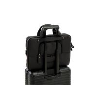 Sacoche Vélo Porte-Bagages NEWLOOXS Cuir Luko Noir 10 L 42cm x 6cm x 30cm