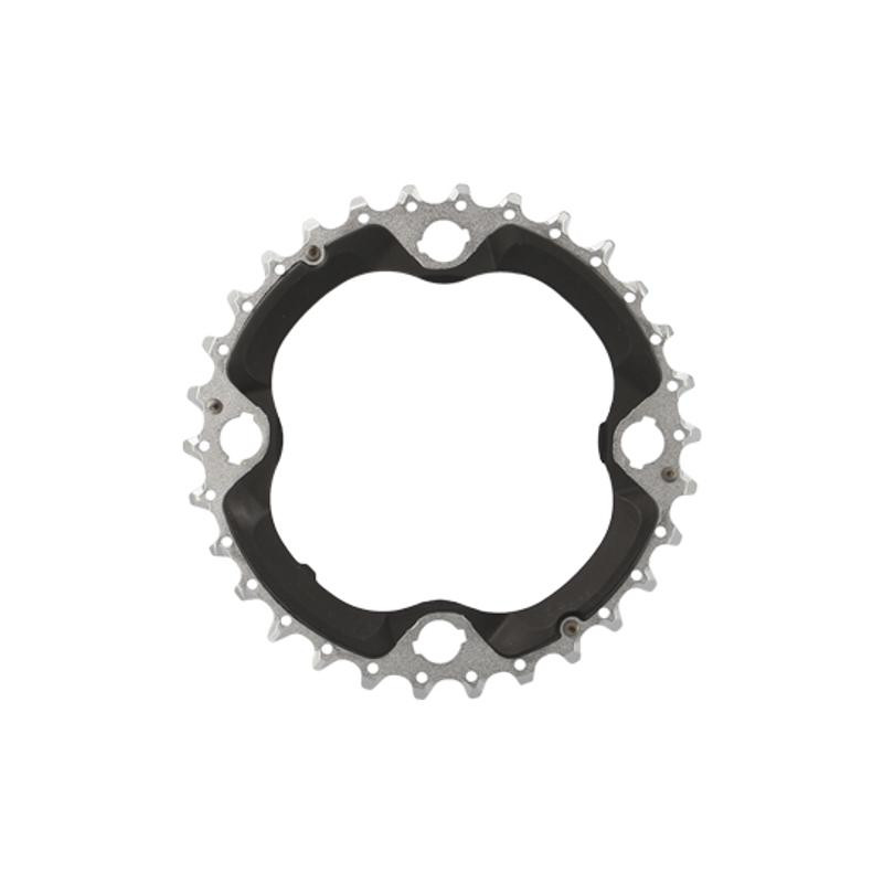 PLATEAU VTT TRIPLE DIAM 96 INTERM 30DTS NOIR 4 BRANCHES SHIMANO ORIGINE DEORE XT M782