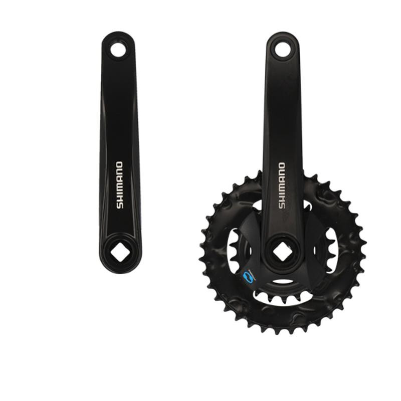 PEDALIER VTT DOUBLE 36-22D L175 ALU SHIMANO MT315 NOIR 7/8V BOOST (AXE DE 123MM)