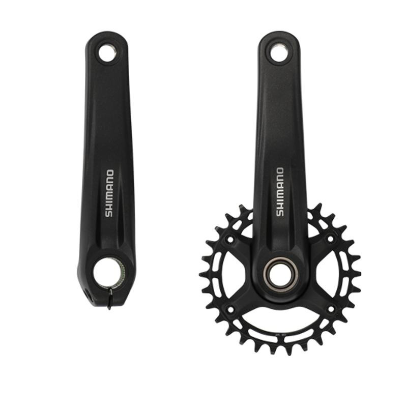 PEDALIER VTT MONO 30D L170 ALU SHIMANO MT510 NOIR 12V