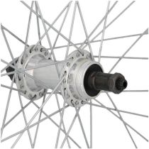 Roue VTT 20" Arrière Velox Blocage Jante Argent Mach1 ER10 Double Paroi Moy. Miche à Visser 5/6/7V
