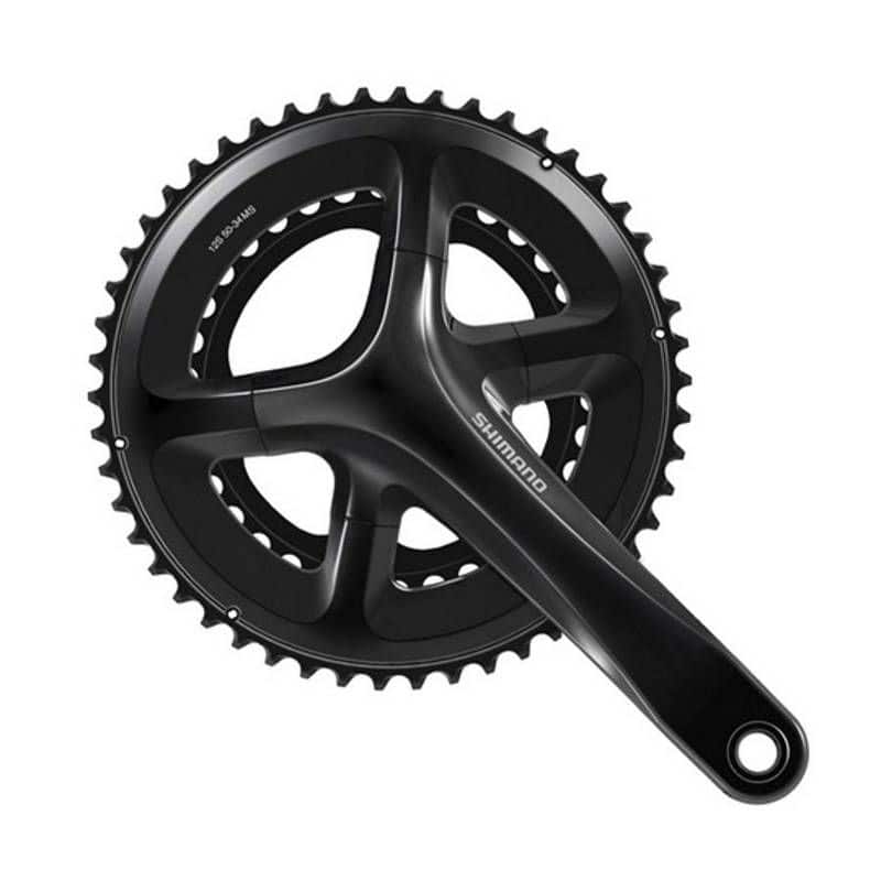 Pédalier Route Compact Shimano 50-34D L 165mm RS520 Noir 12V