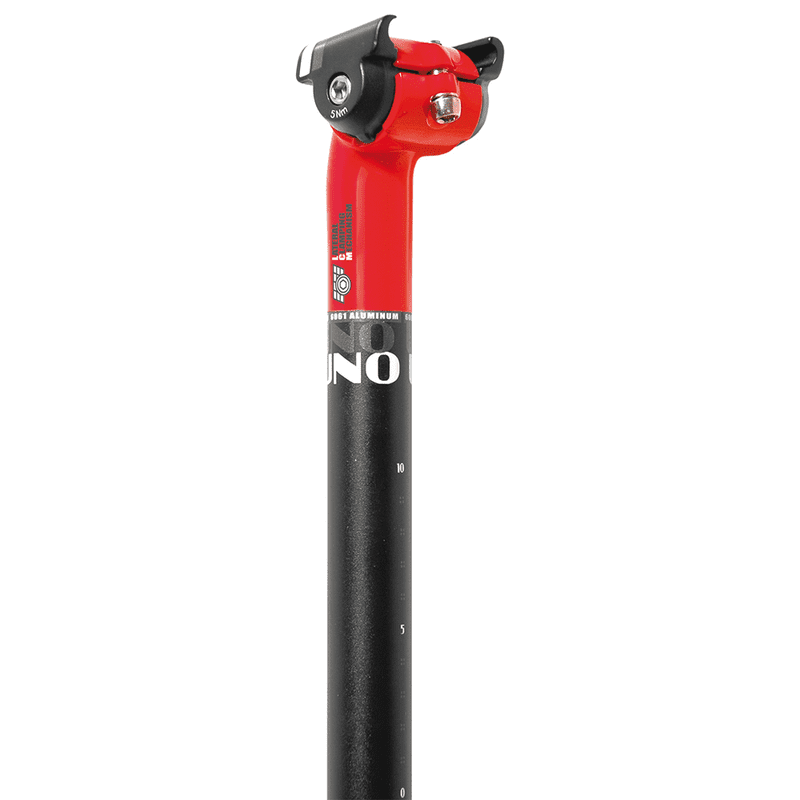Tige de Selle Vélo Kalloy Uno L. 350 mm / Ø 27,2 mm Rouge/Noir