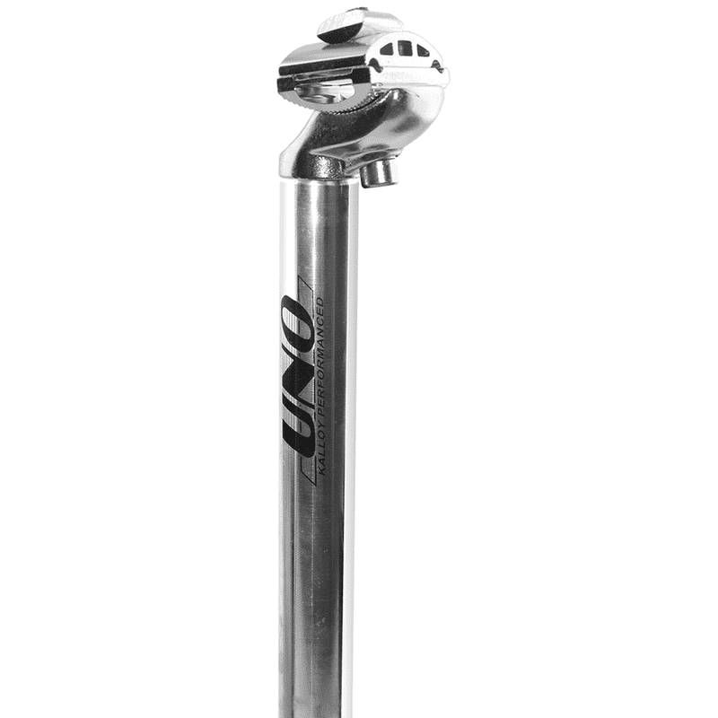Tige de Selle Vélo Kalloy Uno L. 350 mm / Ø 30,9 mm Argent