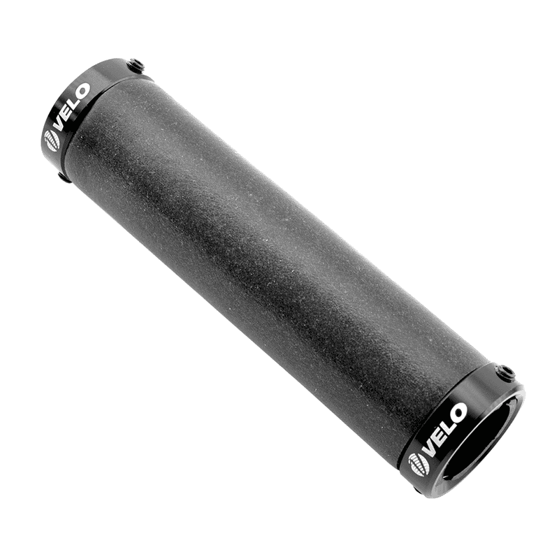 Poignées Vélo VELO Double Blocage à Vis 100 % Silicone Noir