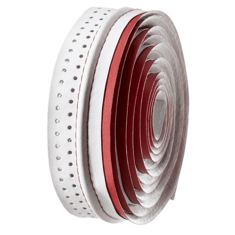 Ruban de Cintre / Guidoline de Vélo Route VELO Microfibre Ajourée Rouge/Blanc