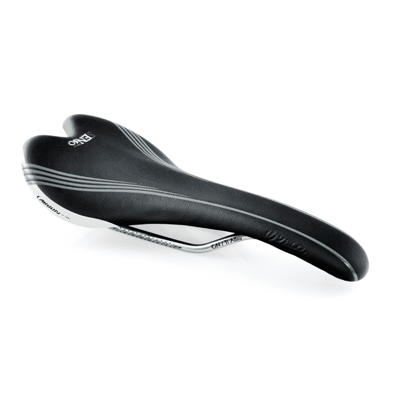 Selle Vélo VELO Miles Vex Rails en Alliage CrN/Ti Unisexe Noir
