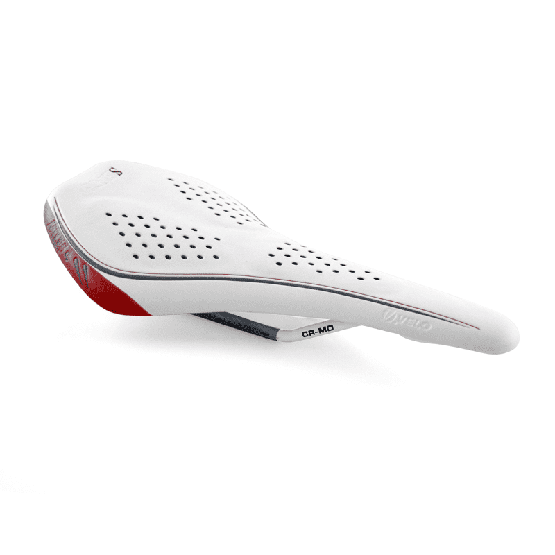 Selle Vélo VELO Miles Rails Cr-Mo. pour Femme Blanc