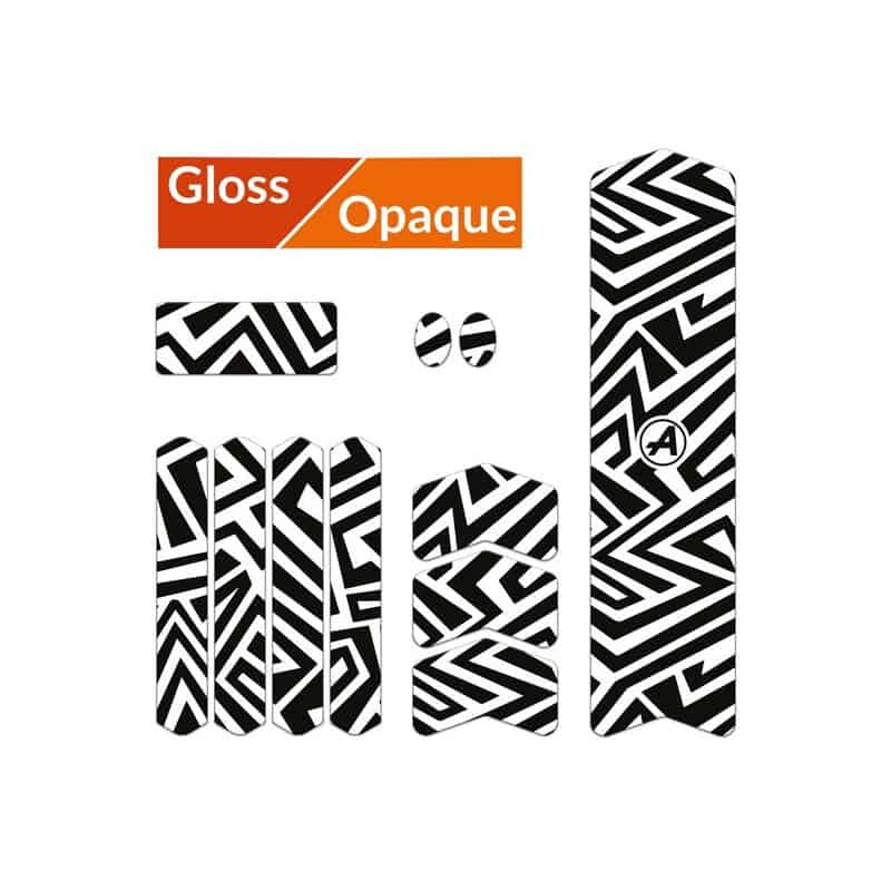 Kit M Protections Adhésives pour Cadre Vélo ALGIS Opaque Noir