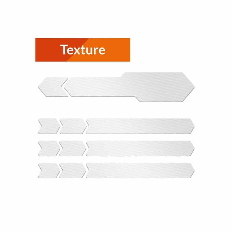 Kit Protections Adhésives pour Protections de Chaîne ALGIS Texture Transparent