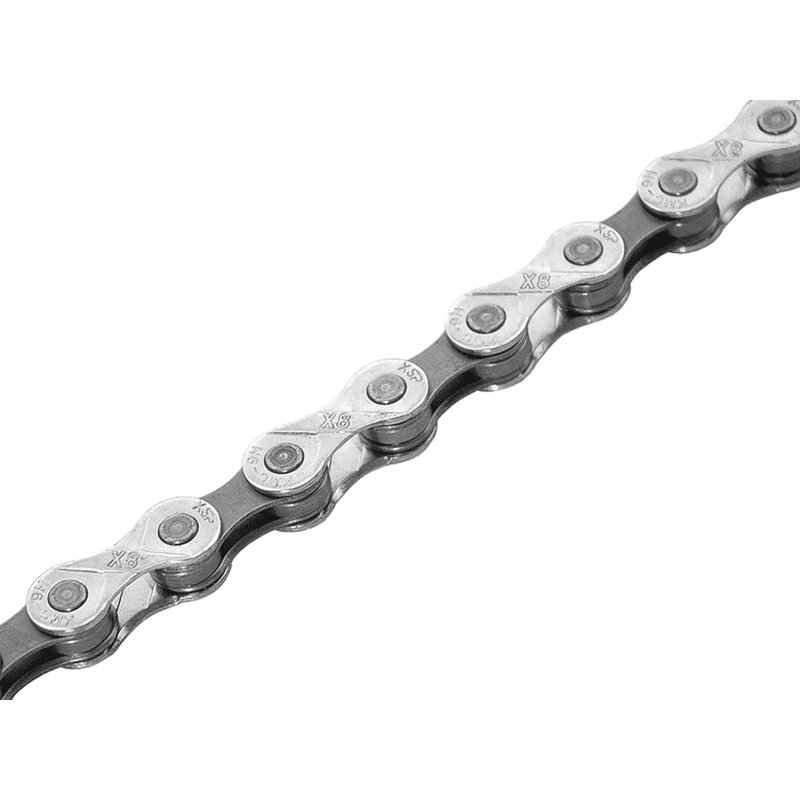 Chaîne de Vélo KMC X8-92 116 Maillons 8 Vitesses Chrome / Gris