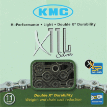 Chaîne de Vélo KMC X-11EL 118 Maillons 11 Vitesses Index Chrome