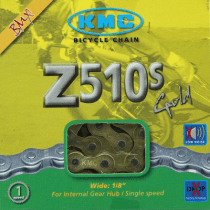 Chaîne de Vélo KMC Z1 112 Maillons 1 Vitesse Doré