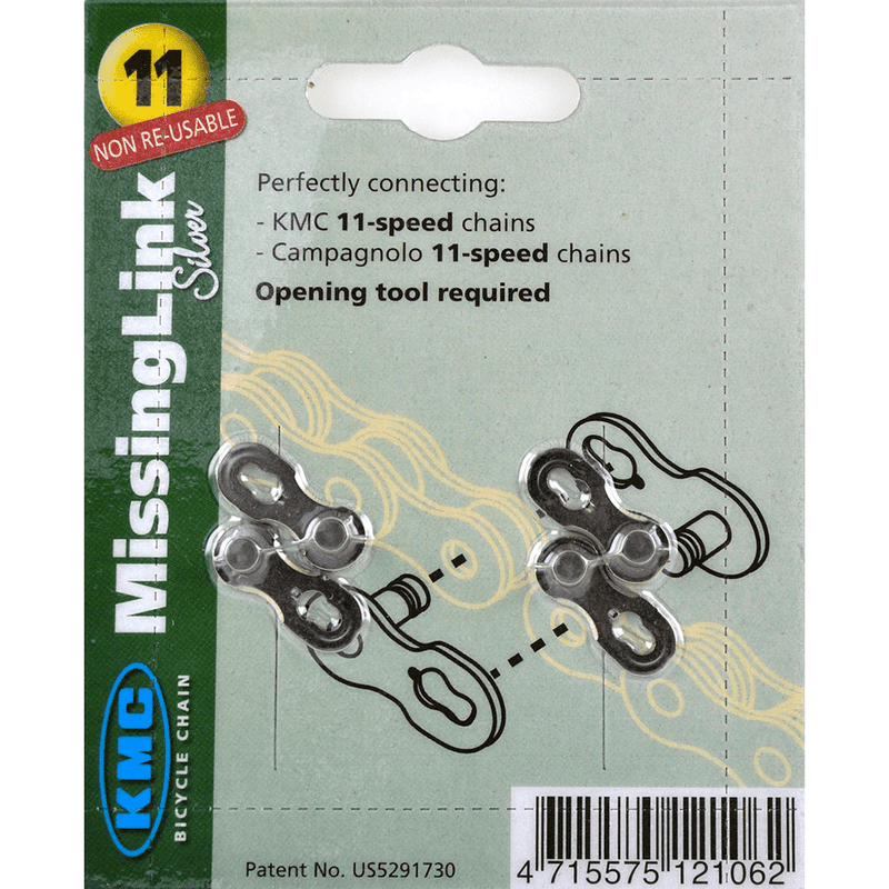 Maillon de Liaison KMC 11 Vitesses (5,50 mm) Argent