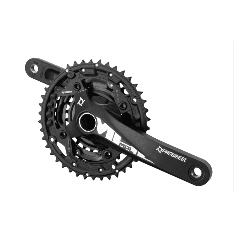Pédalier PROWHEEL Système 3x10 Manivelle L. 175 mm Noir