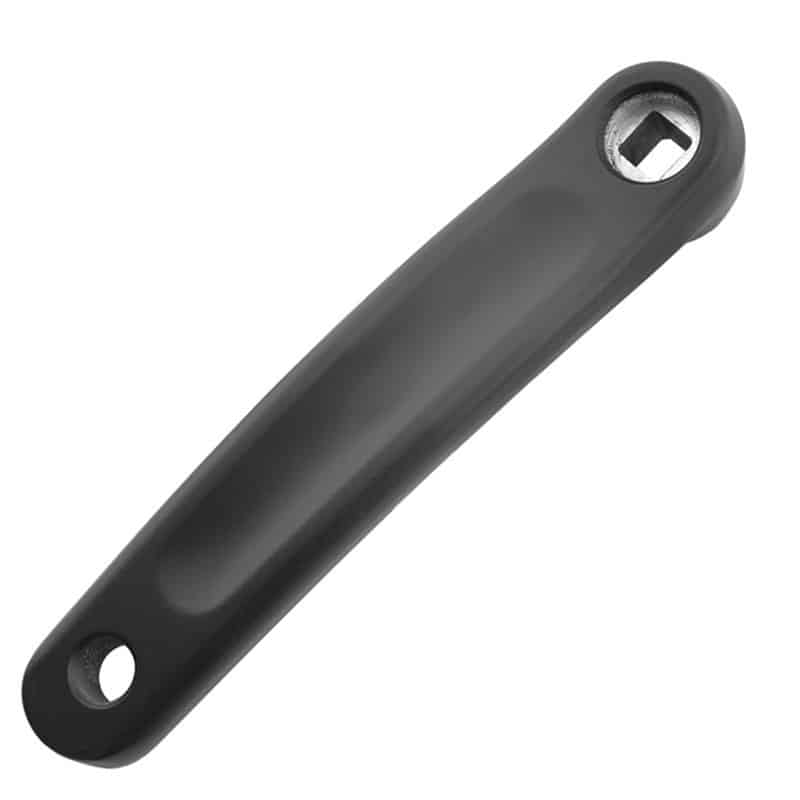 Manivelle Gauche PROWHEEL L. 170 mm Moyeu Carré Aluminium Noir