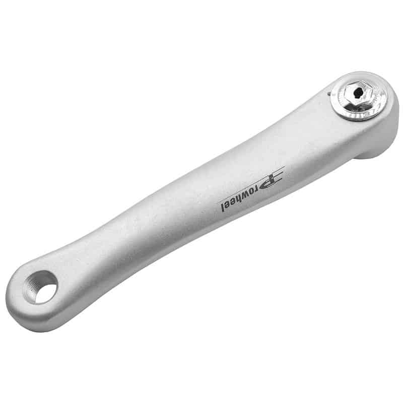 Manivelle Gauche PROWHEEL L. 170 mm Moyeu Carré Aluminium Argent