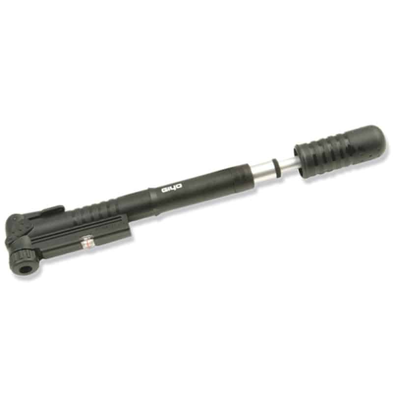 Mini-Pompe Télescopique GIYO GP61 avec Manomètre 7bar