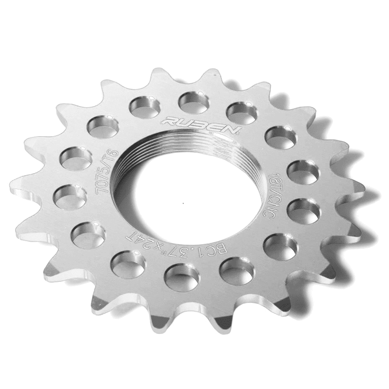 Pignon Fixe Vélo Fixie RUDER BERNA 16 Dents Argent