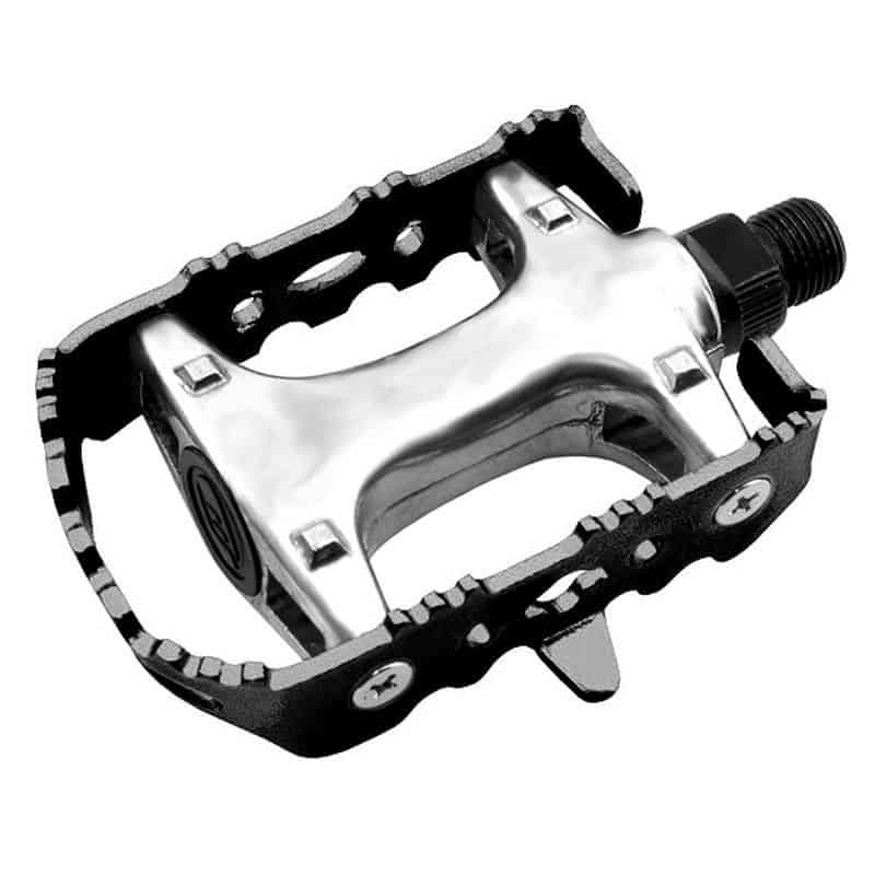 Pédales XERAMA VTT/Ville Alu Axe CR-Mo Noir