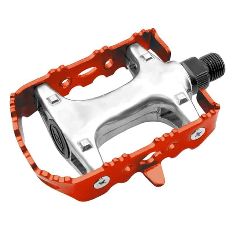 Pédales XERAMA VTT/Ville Alu Axe CR-Mo Rouge