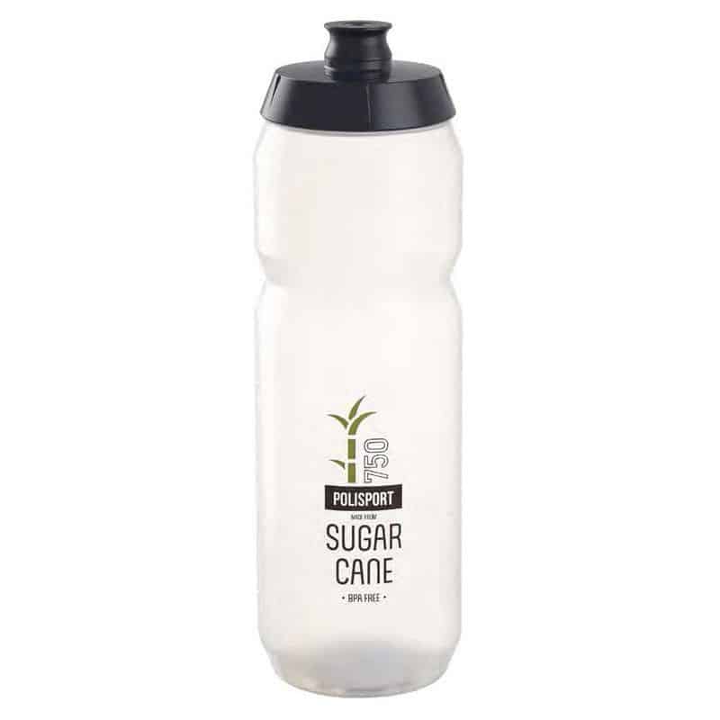 Bidon POLISPORT en Canne à Sucre Translucide 750ml