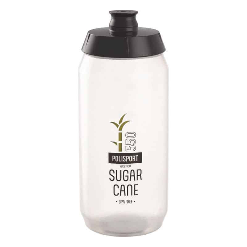 Bidon POLISPORT en Canne à Sucre Translucide 550ml