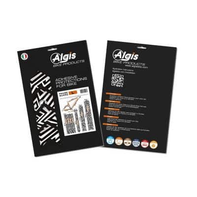 Kit L Protection Adhésive pour Cadre de Vélo ALGIS Opaque Noir