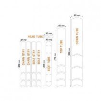 Kit L Protection Adhésive pour Cadre Vélo ALGIS Brillant Blanc