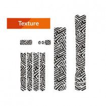 Kit XL Protection Adhésive pour Cadre Vélo ALGIS Texture Noir