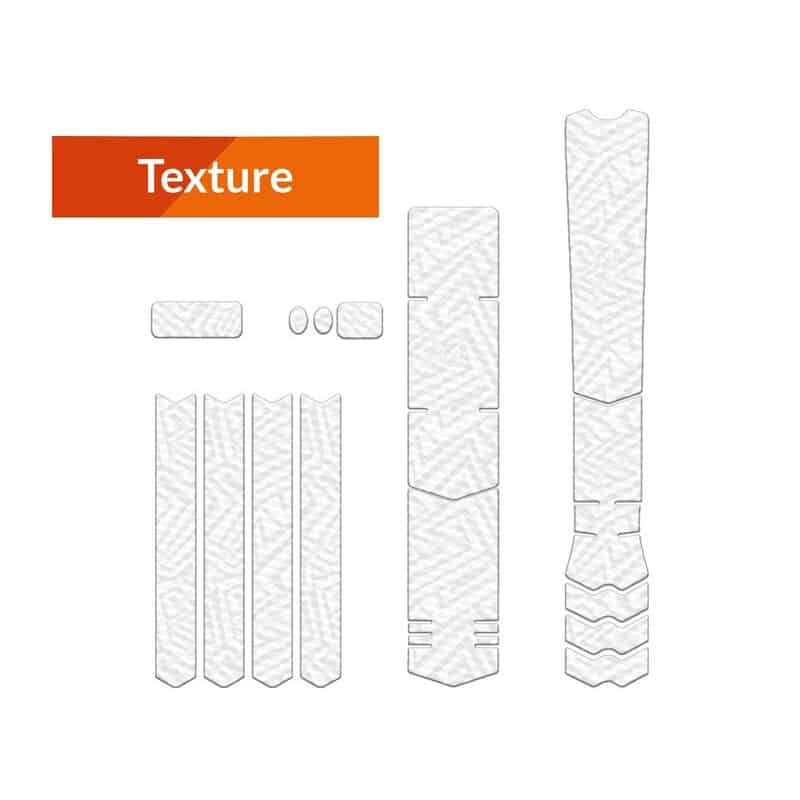 Kit XL Protection Adhésive pour Cadre Vélo ALGIS Texture Blanc