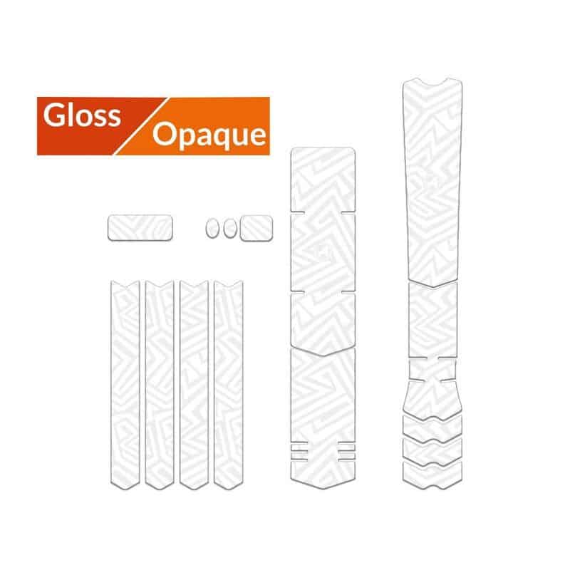 Kit XL Protection Adhésive pour Cadre Vélo ALGIS Opaque Blanc