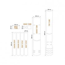 Kit XL Protection Adhésive pour Cadre Vélo ALGIS Opaque Blanc