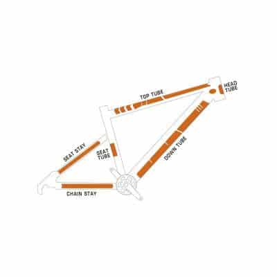 Kit XL Protection Adhésive pour Cadre Vélo ALGIS Opaque Blanc