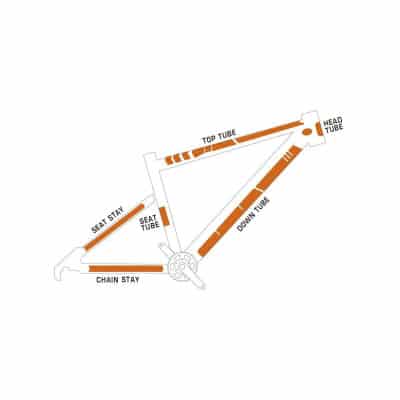 Kit XL Protection Adhésive pour Cadre Vélo ALGIS Brillant Noir